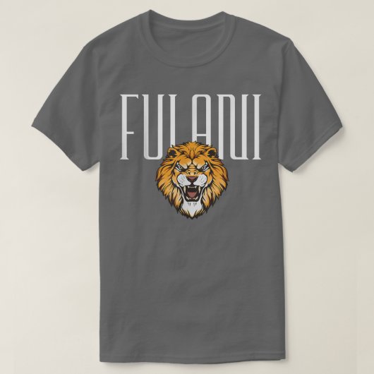 フラニの祖先アフリカ誇りを持ったの栄光の部族 Tシャツ (デザイン正面)