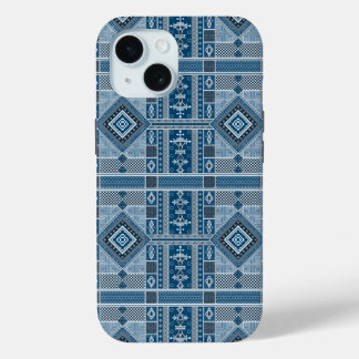 フラニマリ様式 – アフリカの部族デザイン iPhone 15ケース