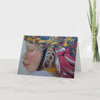 「フラニ女性」グリーティングカード カード