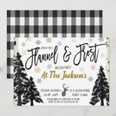 フラネルとフロストのパーティー招待状 招待状 (正面/裏面)