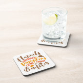 フラネルヘイ乗りカボチャのサイダー離れズ焚き火 コースター (右側)