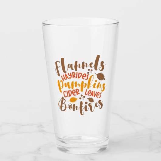 フラネルヘイ乗りカボチャのサイダー離れズ焚き火 タンブラーグラス (正面)