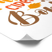 フラネルヘイ乗りカボチャのサイダー離れズ焚き火 ポスター (角)