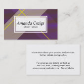 フラネル |紫と黄 名刺 (正面/裏面)
