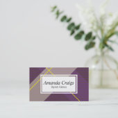 フラネル |紫と黄 名刺 (スタンド正面)