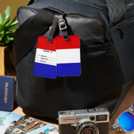 フラパーソナライズされたンスの荷札の国旗 ラゲッジタグ
