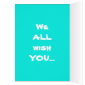 フラパームバケーショングリーティングカード (内側 (左))