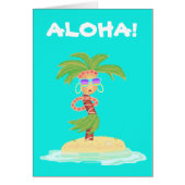 フラパームバケーショングリーティングカード (正面)