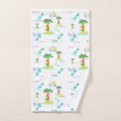 フラパーム(バケーションパターン)タオルセット バスタオルセット (ハンドタオル)