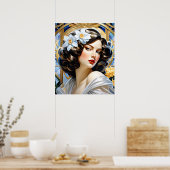 フラビアアールヌーボーグループミュシャスタイル ポスター (キッチン)