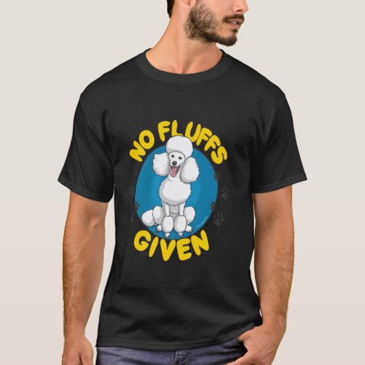 フラフなしプードル01 Tシャツ (正面)