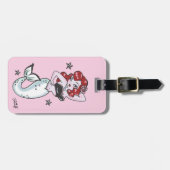 フラフマーメイド荷物タグ（ピンク） ラゲッジタグ (正面横)