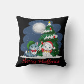 フラフメリーマスかわいい猫クリスマス クッション (裏面)