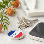 フラフランスのグ&エッフェルタワー – フランス/スポーツファン キーホルダー (側面)