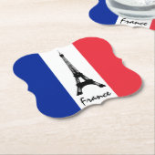 フラフランスのグ&エッフェルタワー – フランス/スポーツファン ペーパーコースター (アングル)