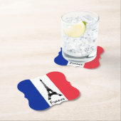 フラフランスのグ&エッフェルタワー – フランス/スポーツファン ペーパーコースター (インサイチュ)