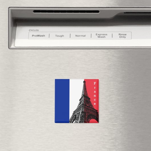 フラフランスのグ&エッフェルタワー – フランス/スポーツファン マグネット (インサイチュ (食洗機))