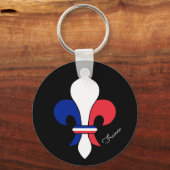 フラフランスのグ&フランス,リリー – フルーアファッション/スポーツ キーホルダー (裏面)