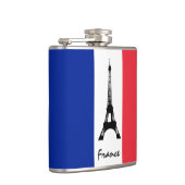 フラフランスのッグ&エッフェルタワー-フランス/スポーツファン フラスク (右)