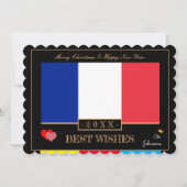 フラフランスのンスに新年を祝う(&最高のH) シーズンカード (正面)