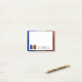 フラフランスのンスグリッター先生教室の国旗 ポストイット (デスク上)