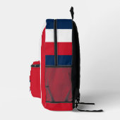 フラフランスのンスパーソナライズされた国旗の名モノグラムの プリントバックパック (右)