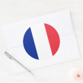 フラフランスのンス国旗 ラウンドシール (封筒)