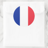 フラフランスのンス国旗 ラウンドシール (バッグ)