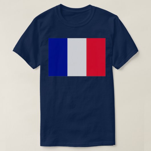 フラフランスのンス国旗 Tシャツ (デザイン正面)