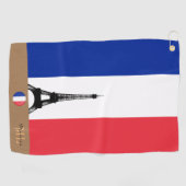 フラフランスのンス・エッフェルフラモノグラムのス ゴルフタオル (横)