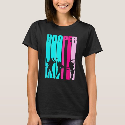 フラフーピングガールズ踊り踊りと重み付きH Tシャツ (正面)