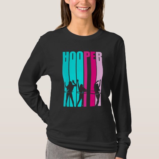 フラフーピングガールズ踊り踊りと重み付きH Tシャツ (正面)