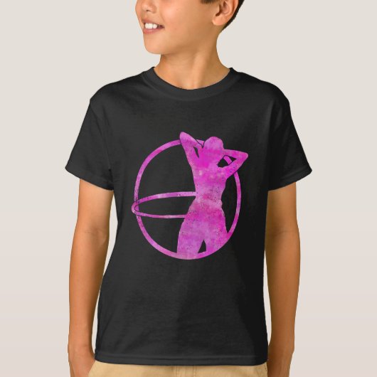 フラフープダンスウーマンスポーツ Tシャツ (正面)