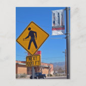 フラフープペデストリアンサイン，アルバカーキニューメキシコ ポストカード (正面)
