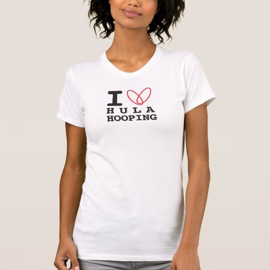 フラフープ好きなタンクトップ Tシャツ (正面)