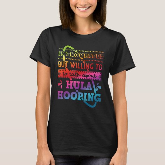 フラフープ踊り子トレーナーHooping体操イントロヴ Tシャツ (正面)