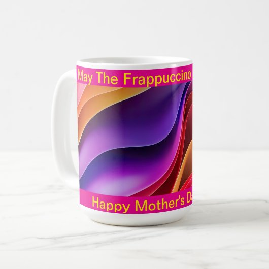 フラプチーノがあなたと一緒にいることを願う コーヒーマグカップ (正面左)