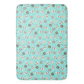 フラプチーノコーヒー散布ドナツパターン バスマット (正面縦)