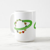 フラボノ食べノイドの健康信じ食べ物のI引用文 コーヒーマグカップ (正面左)