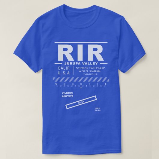 フラボブ空港 RIR Tシャツ (デザイン正面)