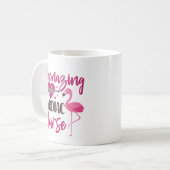 フラマージング心ナース看護フラミンゴ コーヒーマグカップ (正面左)