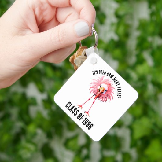 フラミおもしろいゴカスタムスクール懇親会 キーホルダー (手)