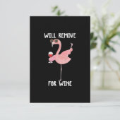 フラミおもしろいンゴがワインのために取り除く サンキューカード (スタンド正面)