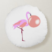 フラミおもしろいンゴのバブルガ吹ムガム ラウンドクッション (裏面)