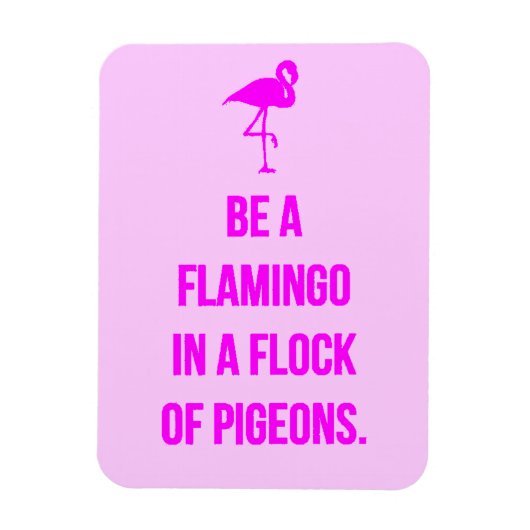 フラミおもしろいンゴアドバイスはハトの群れの一つである マグネット (縦)