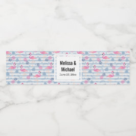 フラミお洒落ンゴ&パイナップルパタ結婚ーン ペットボトルラベル