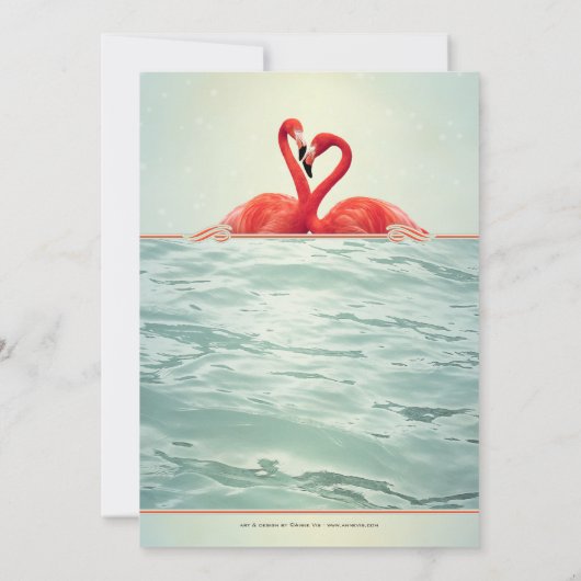 フラミきらめくンゴバチェロレッテ招待状 招待状 (裏面)