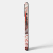 フラミエレガントンゴ羽毛携帯電話ケース Case-Mate iPhoneケース (裏面 / 左)