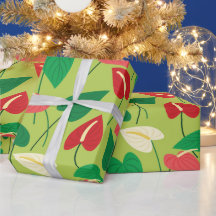 フラミカラフルンゴ花柄の包装紙