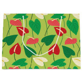 フラミカラフルンゴ花柄中抱き枕 ラージペーパーバッグ (正面)